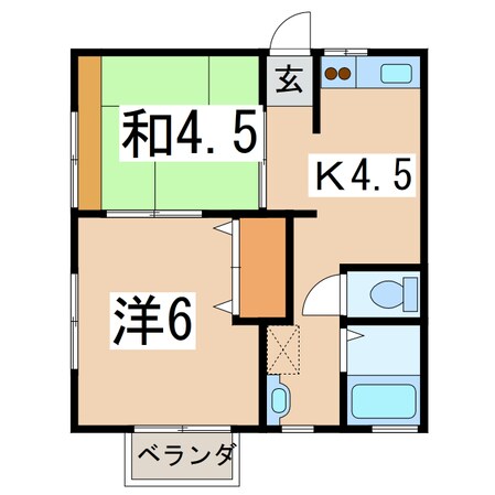 ジョイフルハウス２１の物件間取画像